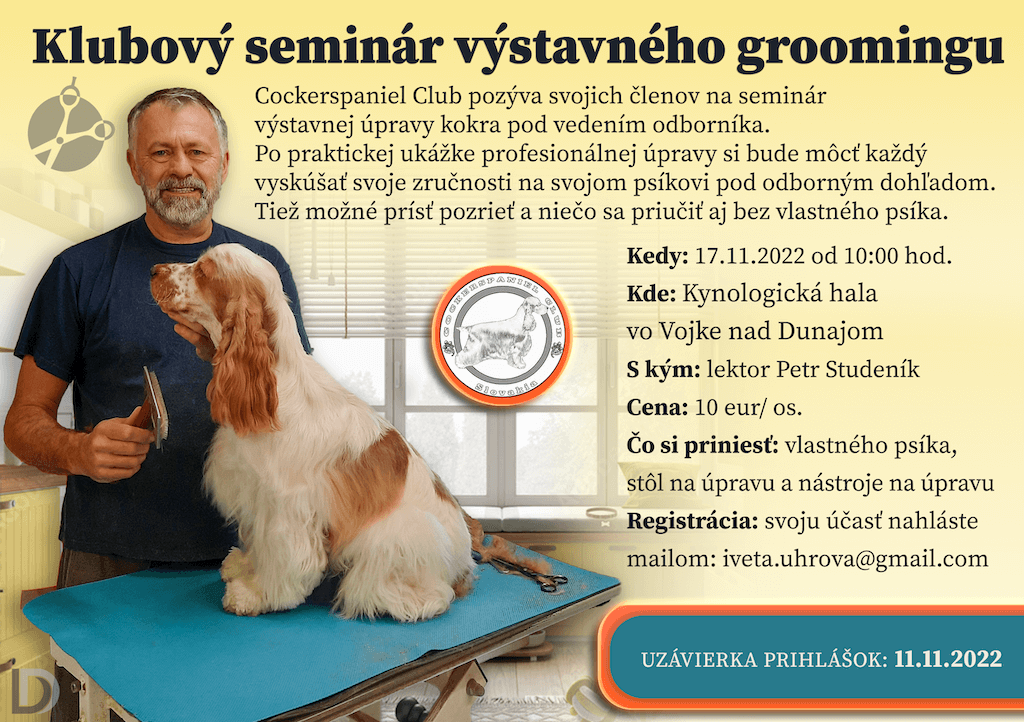 Klubový seminár výstavného groomingu